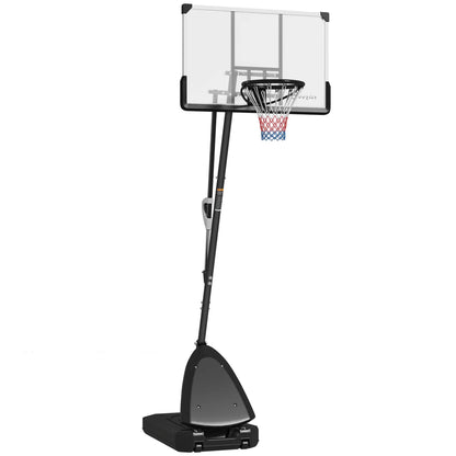 Portable Basketball Hoop, 5-10ft, 44" Shatterproof Backboard, Wheels Basketball at Gallery Canada