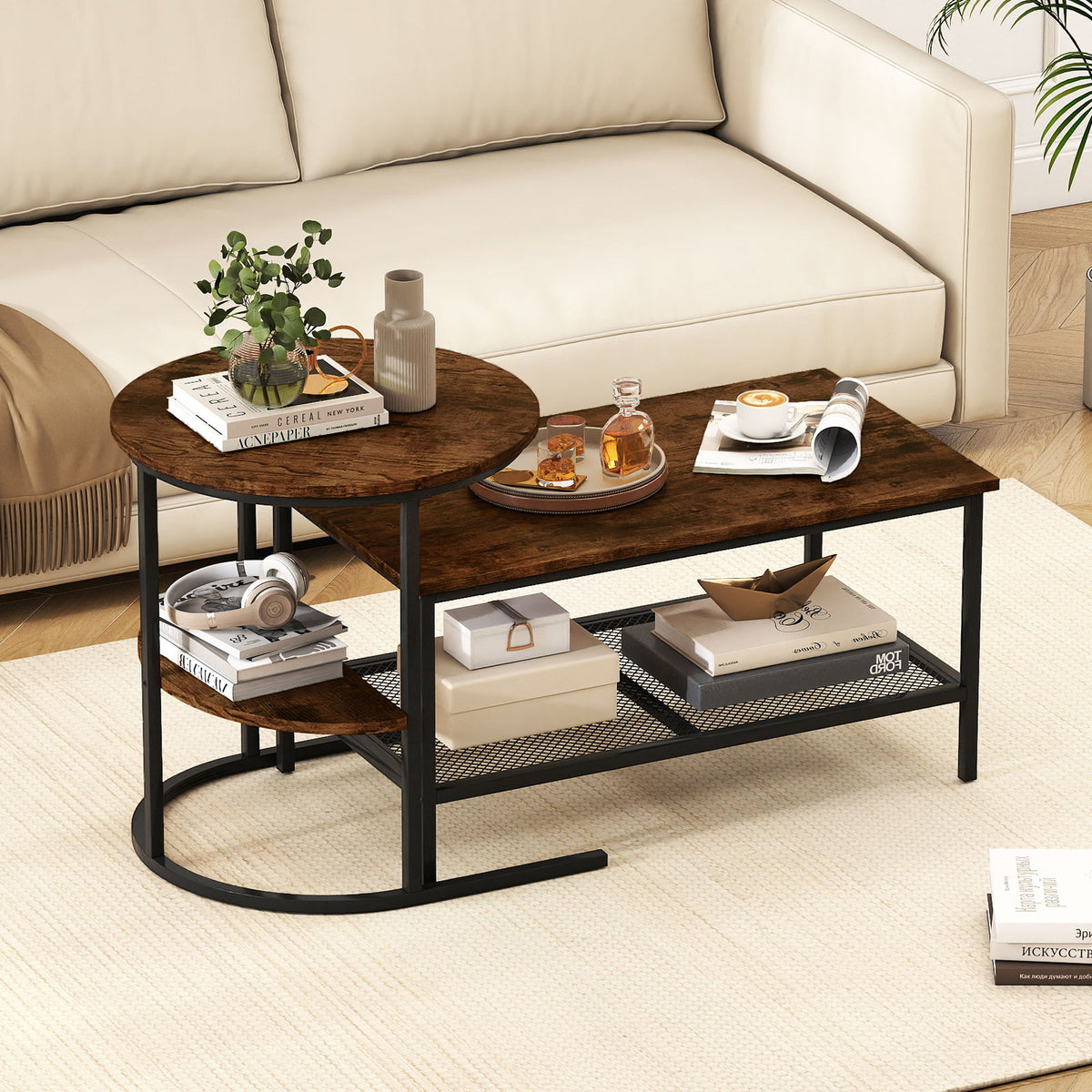 2-Tier Rectangle Coffee & End Table Coffee Tables at Gallery Canada