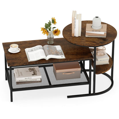 2-Tier Rectangle Coffee & End Table Coffee Tables at Gallery Canada
