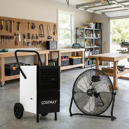 Commercial Dehumidifier Fan Combo Climate Control Appliances White + Black at Gallery Canada