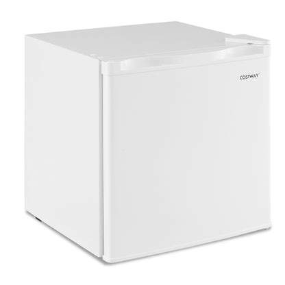 Compact Mini Fridge with 7-Level Adjustable Thermostat, White Refrigerators White at Gallery Canada