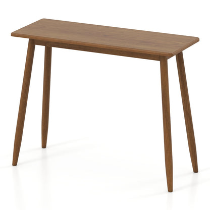 Computer Desk with Rubber Wood Legs, Walnut Writing Desks at Gallery Canada