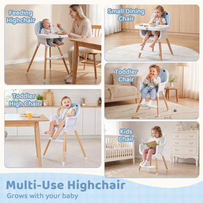 Convertible High Chair, 5-Point Harness, Blue High Chairs at Gallery Canada
