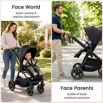 Convertible Travel Stroller, Car Seat Adapters, Black Baby Strollers at Gallery Canada
