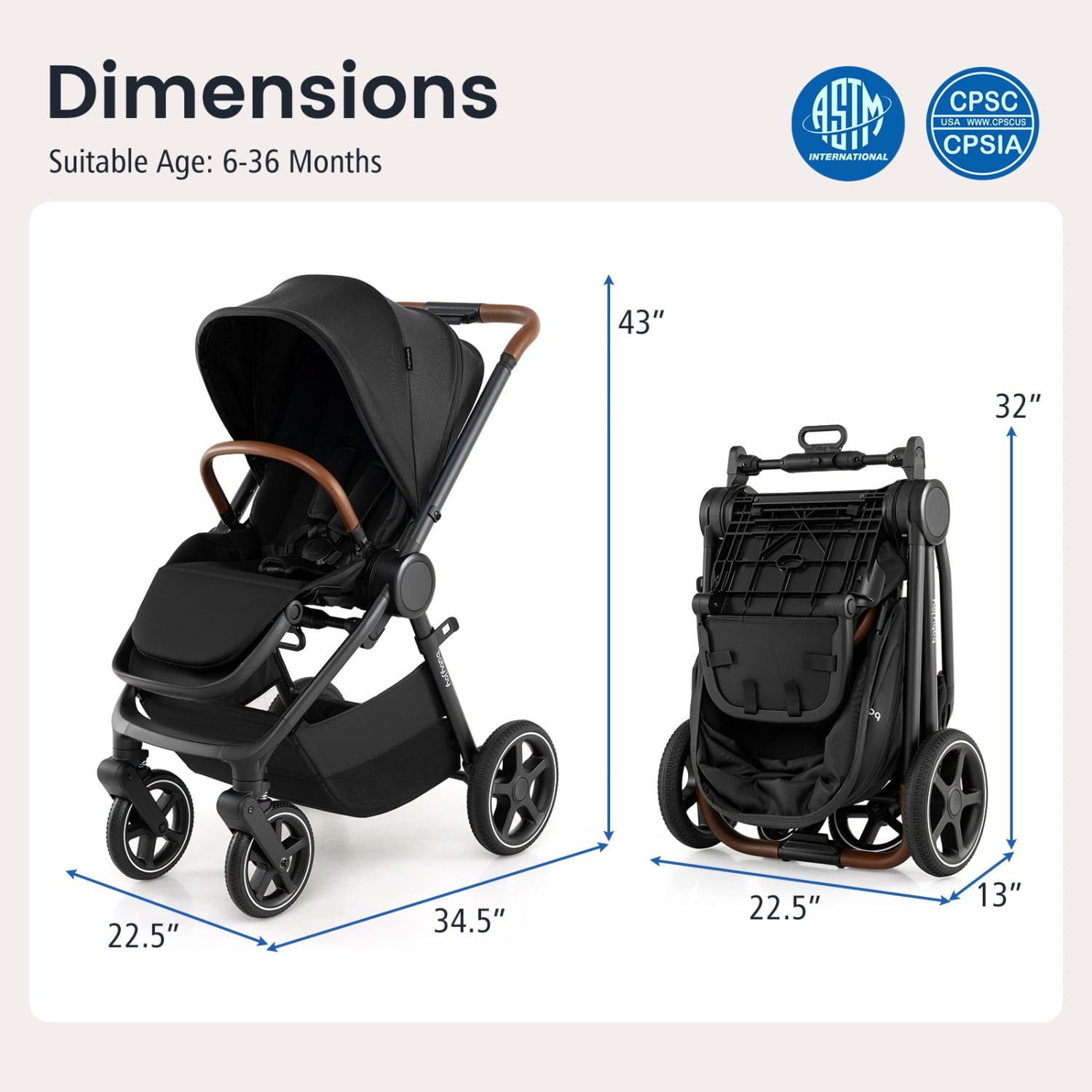 Convertible Travel Stroller, Car Seat Adapters, Black Baby Strollers at Gallery Canada
