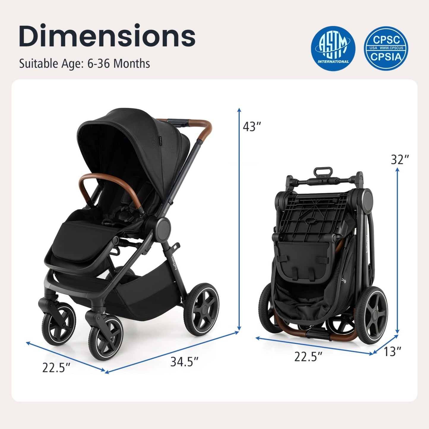 Convertible Travel Stroller, Car Seat Adapters, Black Baby Strollers at Gallery Canada
