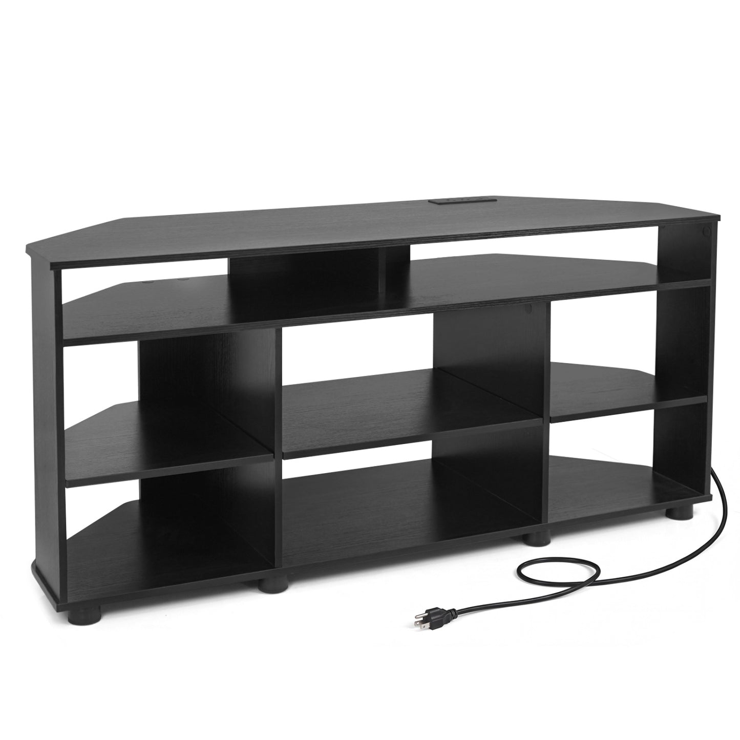Corner Entertainment Center TV Stand for TVs up to 55 Inch, Black Entertainment Centers & TV Stands at Gallery Canada