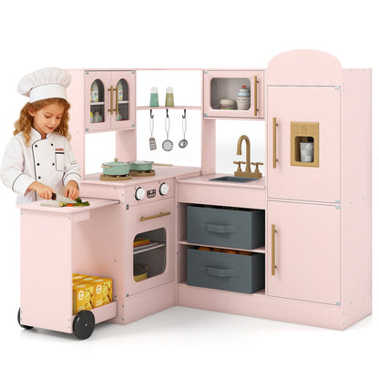 Kids Corner Kitchen With Lights And Sounds, Ages 3+, Pink Play Kitchen Sets at Gallery Canada