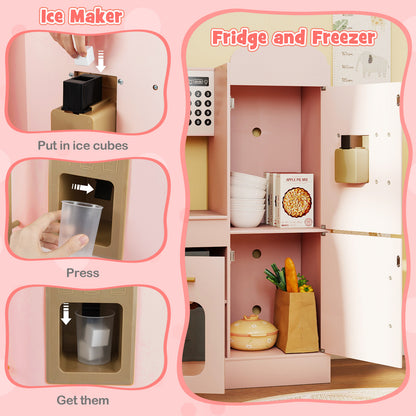 Kids Corner Kitchen With Lights And Sounds, Ages 3+, Pink Play Kitchen Sets at Gallery Canada