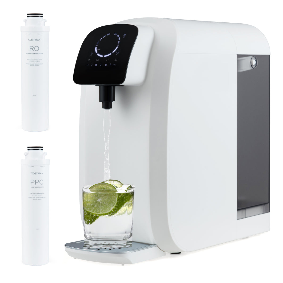 Countertop Reverse Osmosis Water Filter, 5-Stage RO PPC System, UV Light, White Water Dispensers at Gallery Canada