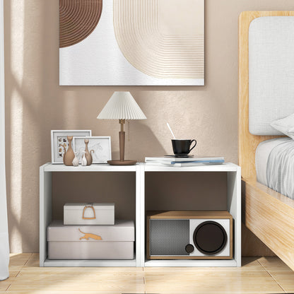 Cube Storage Organizer, Set of 2, White Bookcases at Gallery Canada