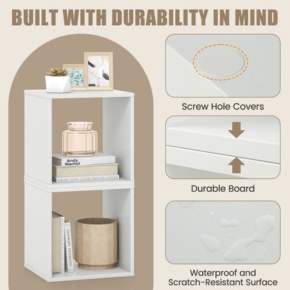 Cube Storage Organizer, Set of 2, White Bookcases at Gallery Canada