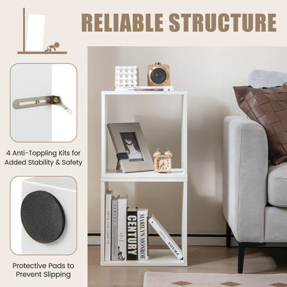 Cube Storage Organizer, Set of 2, White Bookcases at Gallery Canada