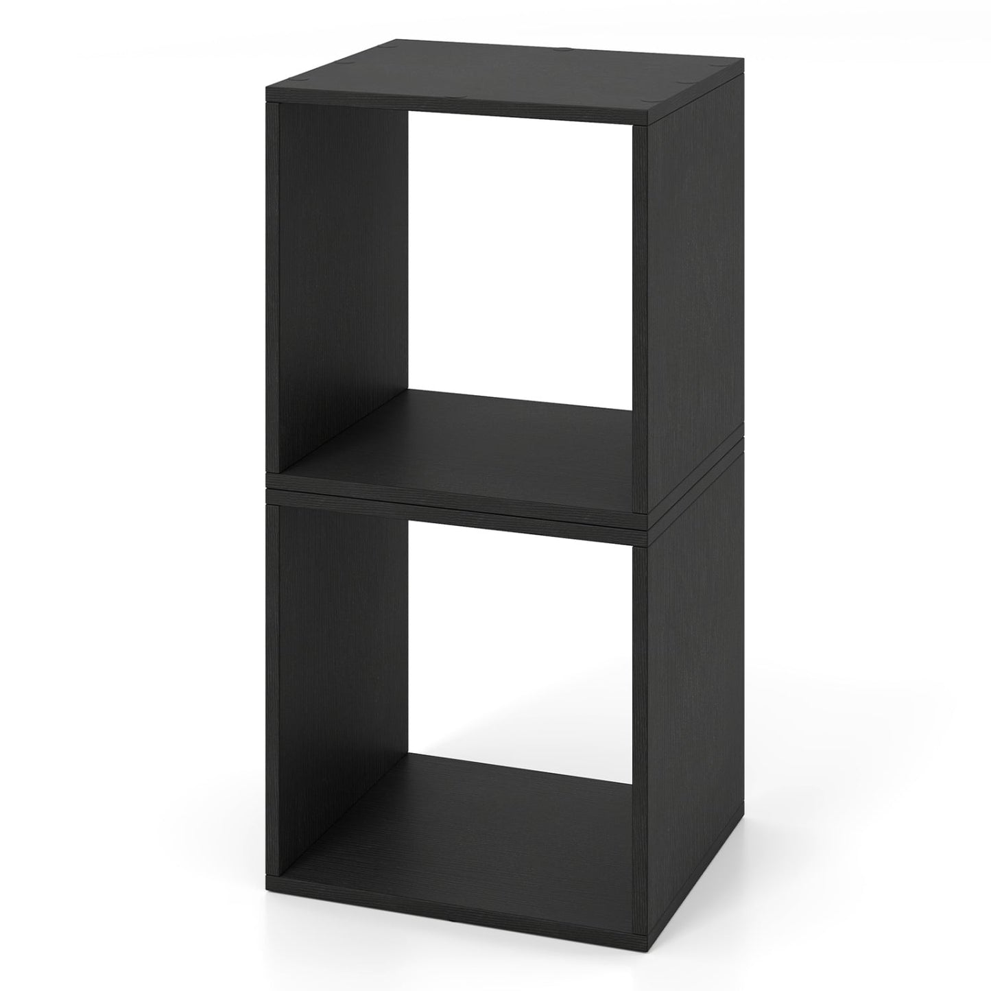 Cube Storage Organizer Set of 2, Black Bookcases Black at Gallery Canada