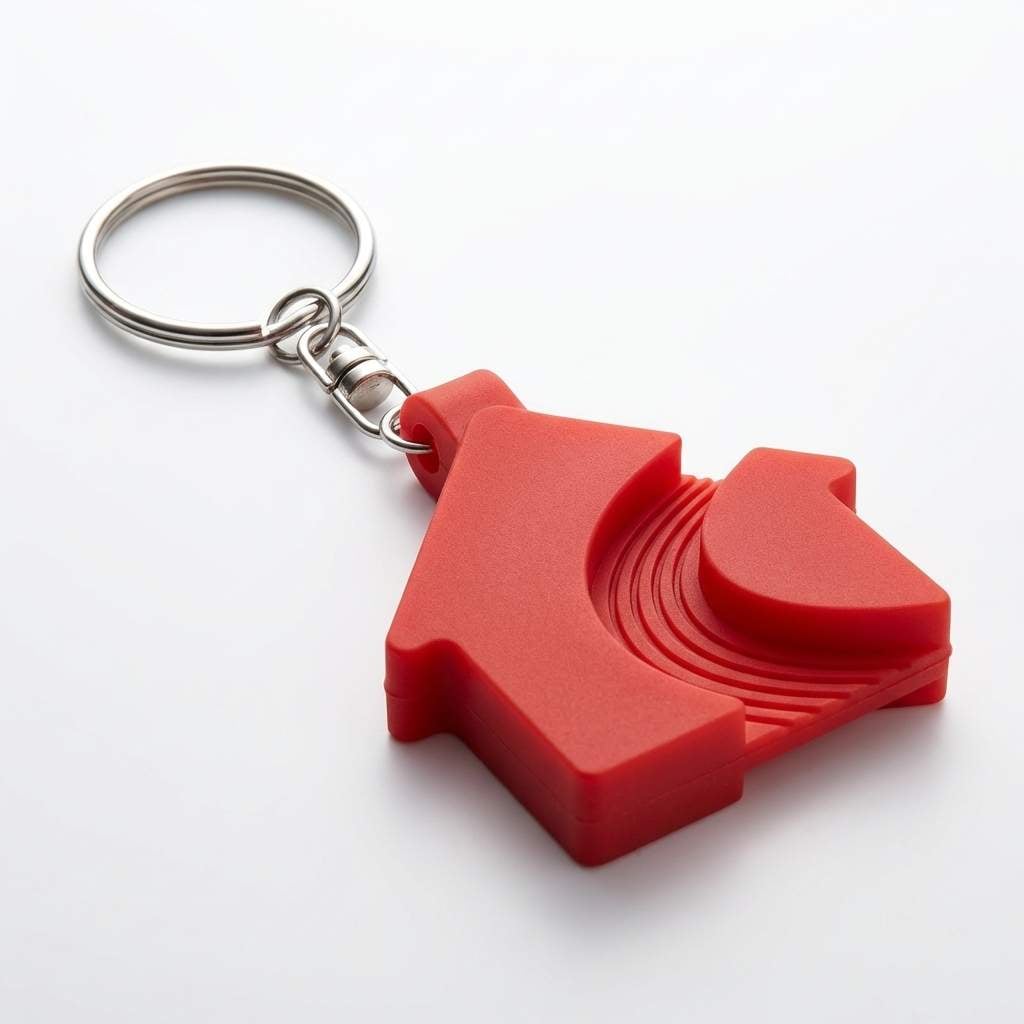 Silicone House Keychain With Key Ring, Red Decor at Gallery Canada