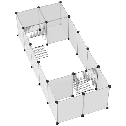 20 Panels DIY Small Animal Cage, With Door, Top Cover, White Houses & Habitats at Gallery Canada