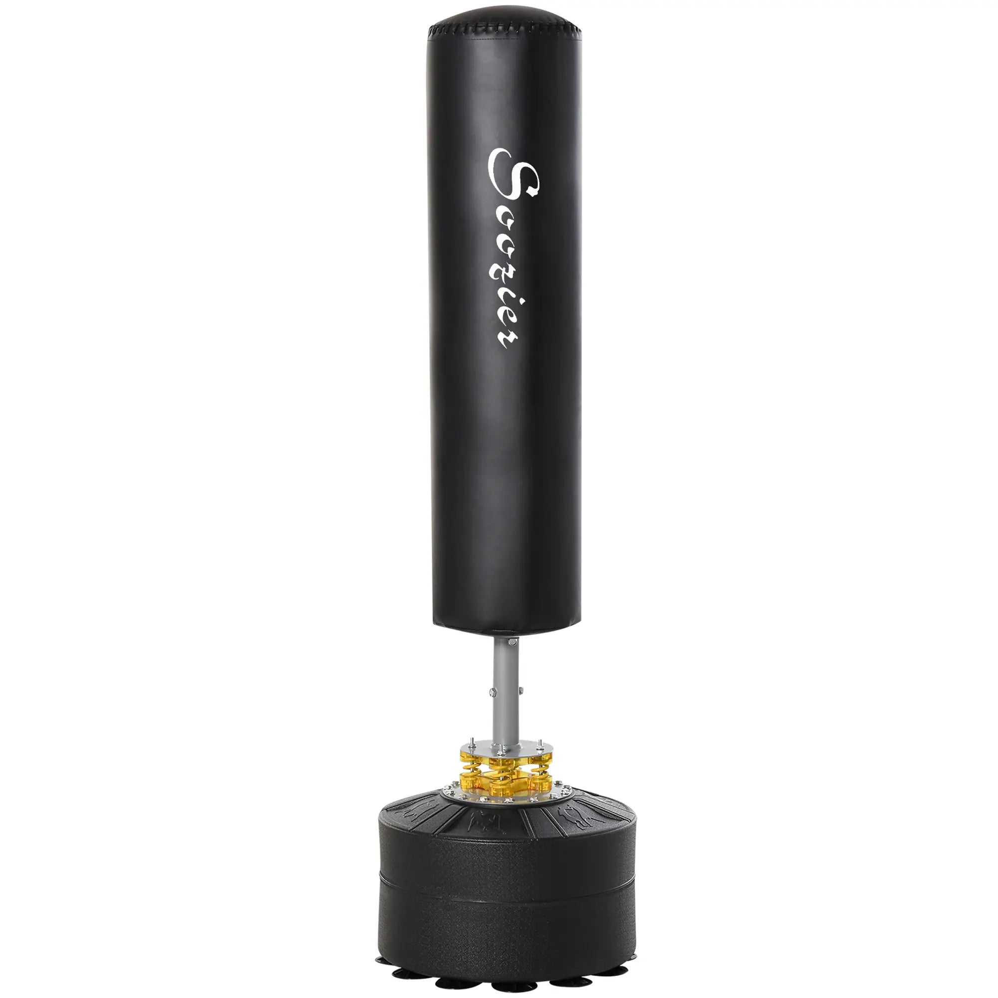 Freestanding Boxing Punch Bag Stand, Adjustable Height, Fillable Base Punching Bag Hangers Black at Gallery Canada