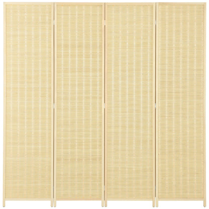 Woven Bamboo Room Divider, 4 Panel, 71"x71"x0.6", Natural Room Dividers at Gallery Canada