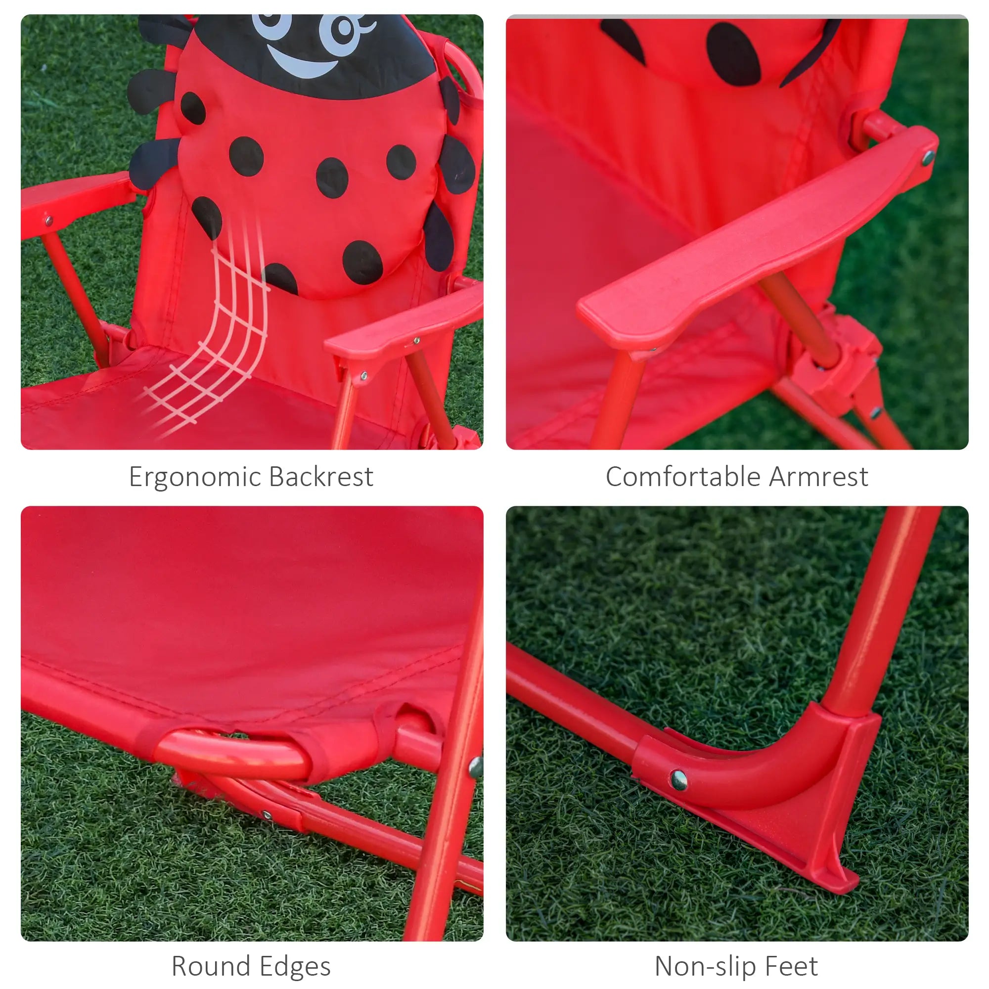 Kids Folding Picnic Table, Chair Set, Adjustable Umbrella, Red Kids Outdoor Furniture at Gallery Canada