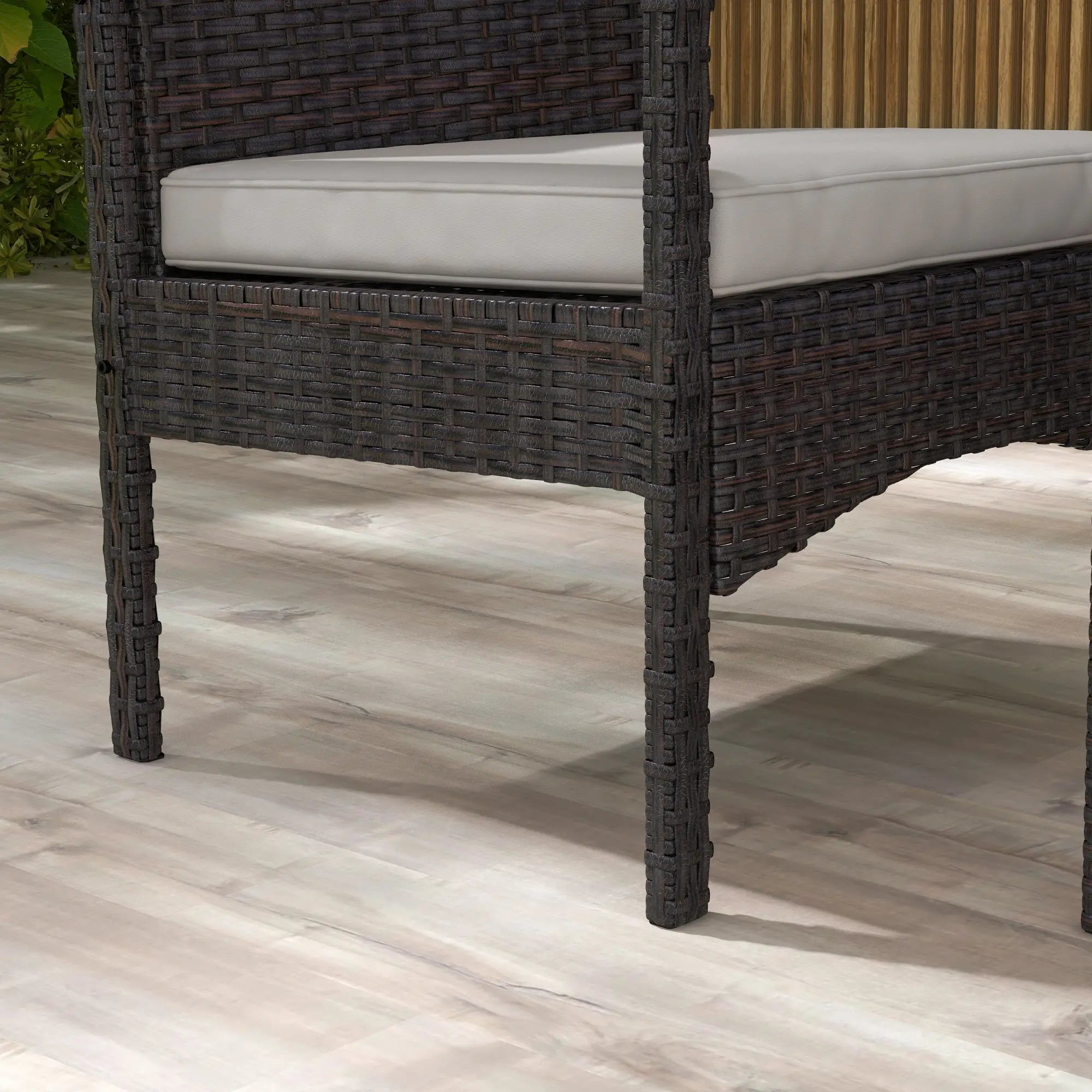 4-Piece Patio Furniture Set, Loveseat, Armchairs, Glass Table, White Patio Furniture Sets at Gallery Canada
