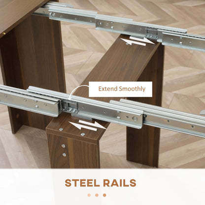 Foldable Dining Table, Extendable Kitchen Table, Seats 6 Bar Tables & Dining Tables at Gallery Canada