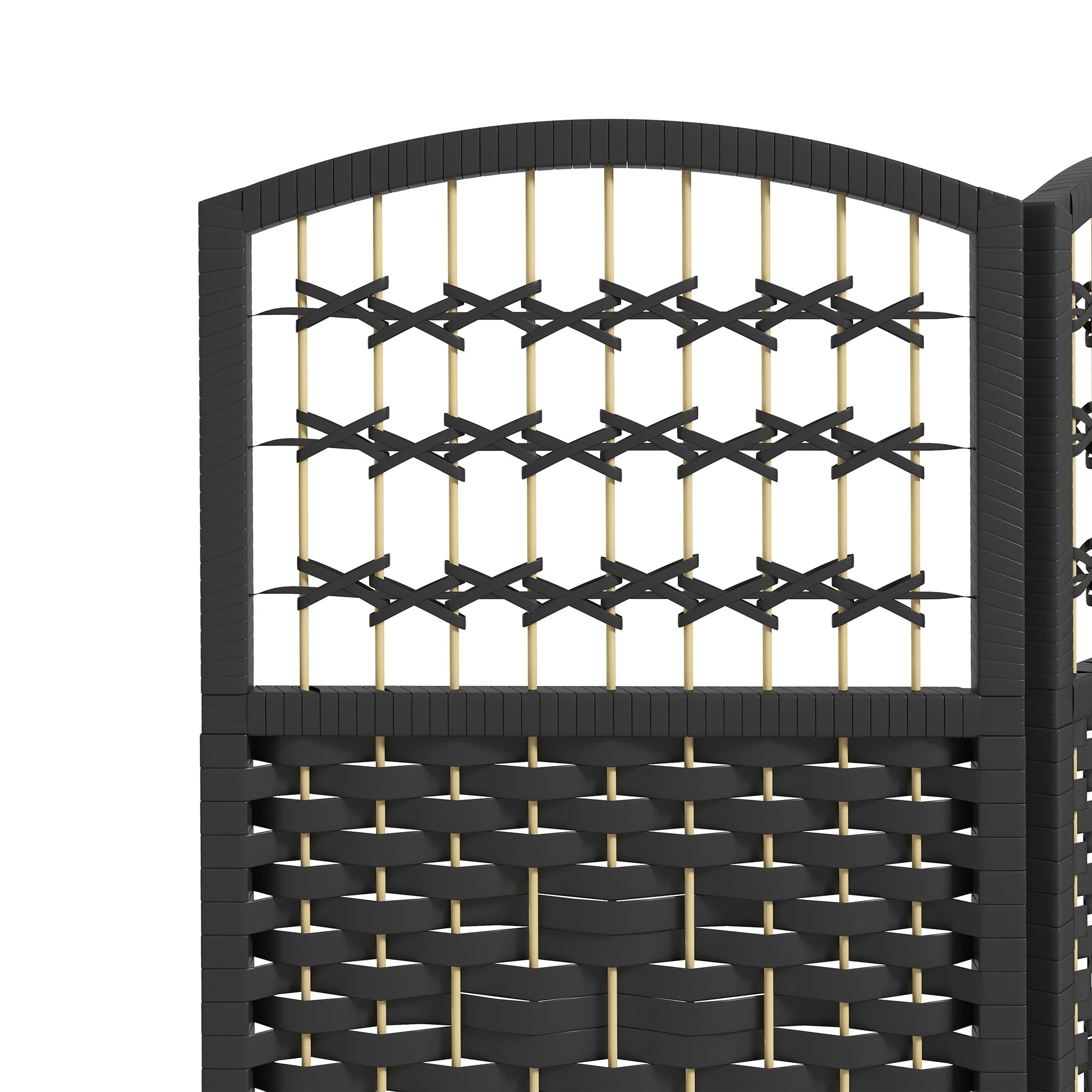 3 Panel Folding Room Divider, Portable Privacy Screen, Black Room Dividers at Gallery Canada