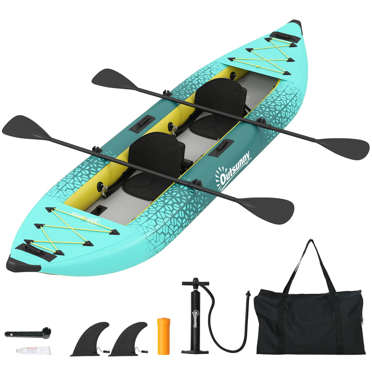Inflatable Paddle Board, 12'6"x37", 506lbs, Yellow and Grey Water Sports & Boating Supplies at Gallery Canada