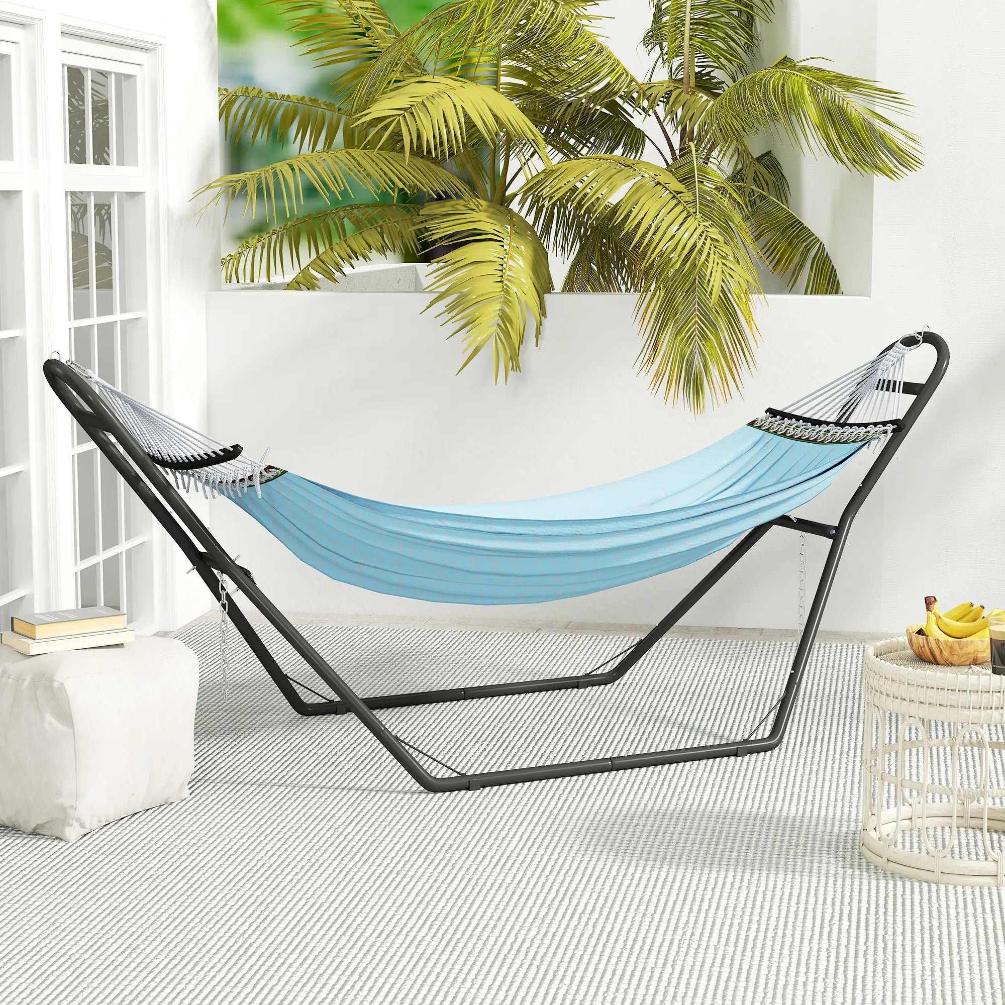 Steel Hammock Stand, Adjustable Height, 109.4