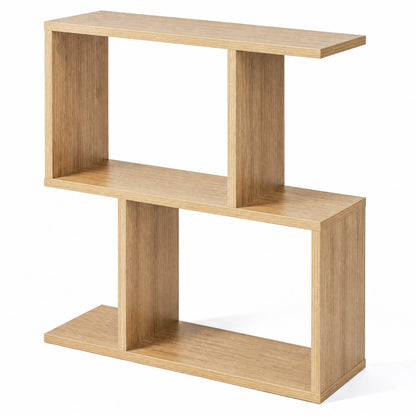 Decorative Storage Shelf, Open Layout, Non-Slip Foot Pads, Natural