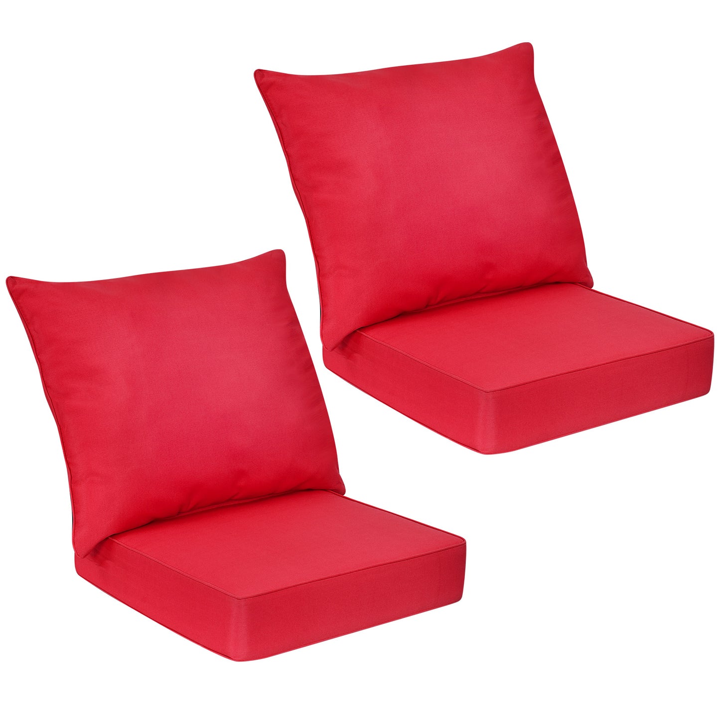 Deep Seat Chair Cushion Pads Set With Rope Belts, Indoor Outdoor, Red Outdoor Furniture Accessories at Gallery Canada