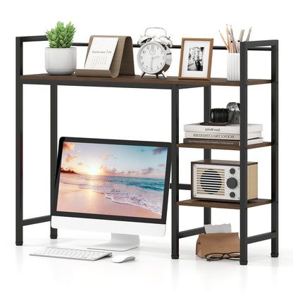 Étagère de rangement 38,5" L, brun rustique
