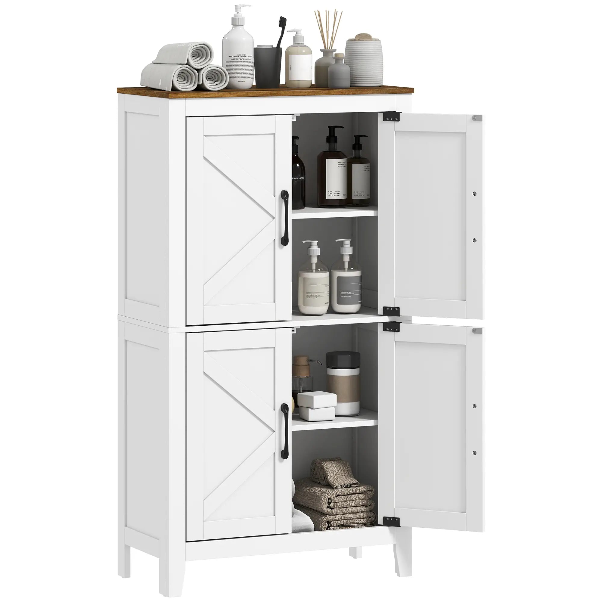 Bathroom Storage Cabinet, Barn Floor Cabinet, White Freestanding Bathroom Cabinets at Gallery Canada