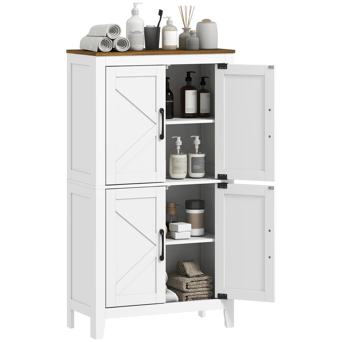 Bathroom Storage Cabinet, Barn Floor Cabinet, White Freestanding Bathroom Cabinets at Gallery Canada