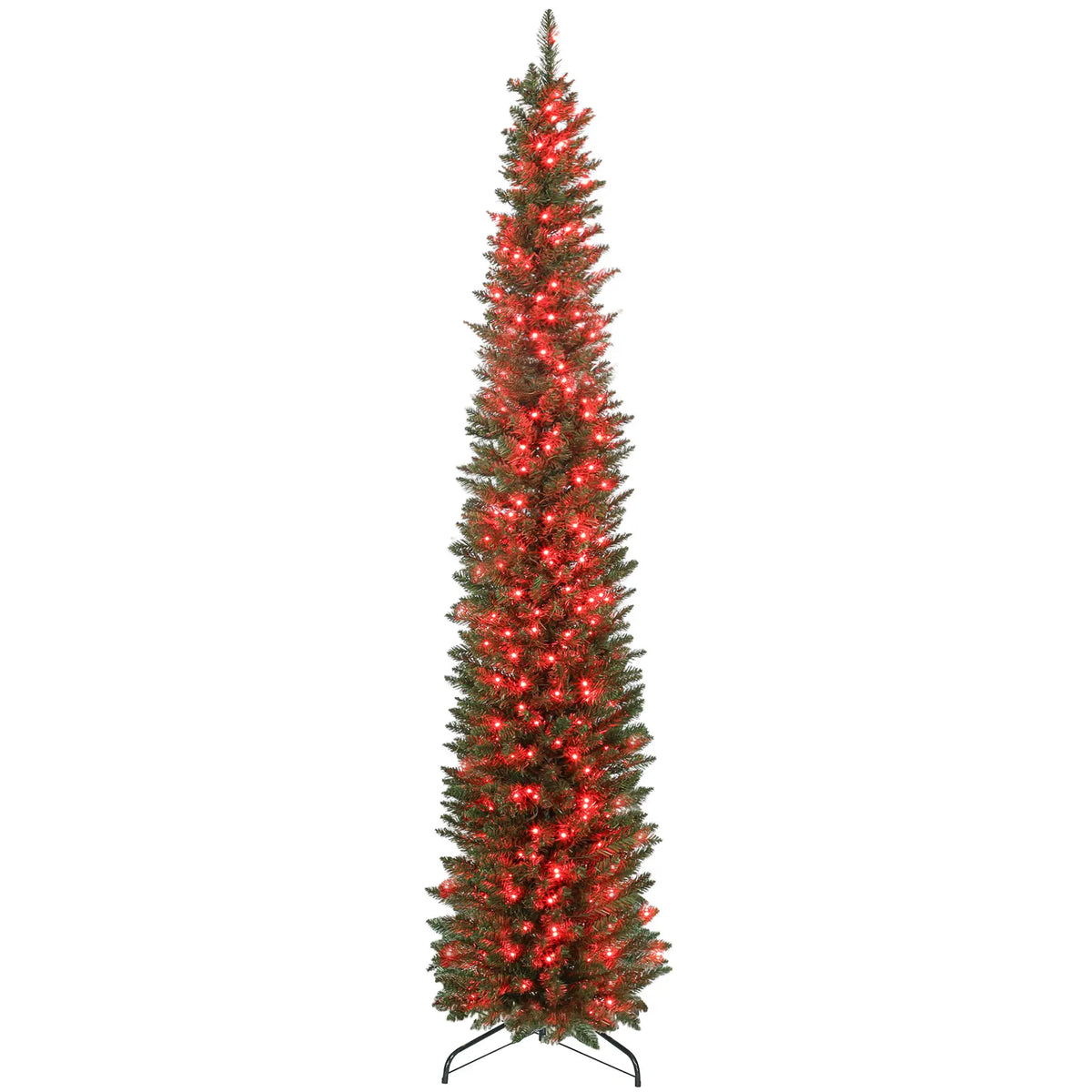 7.5ft Christmas Tree, Colorful DIY LEDs, Hinged Pencil, Remote, Timer, Green Pencil Christmas Trees at Gallery Canada