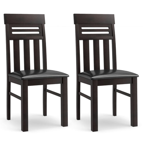Dining Chairs High Back Dining Room Chairs Set of 2, Brown