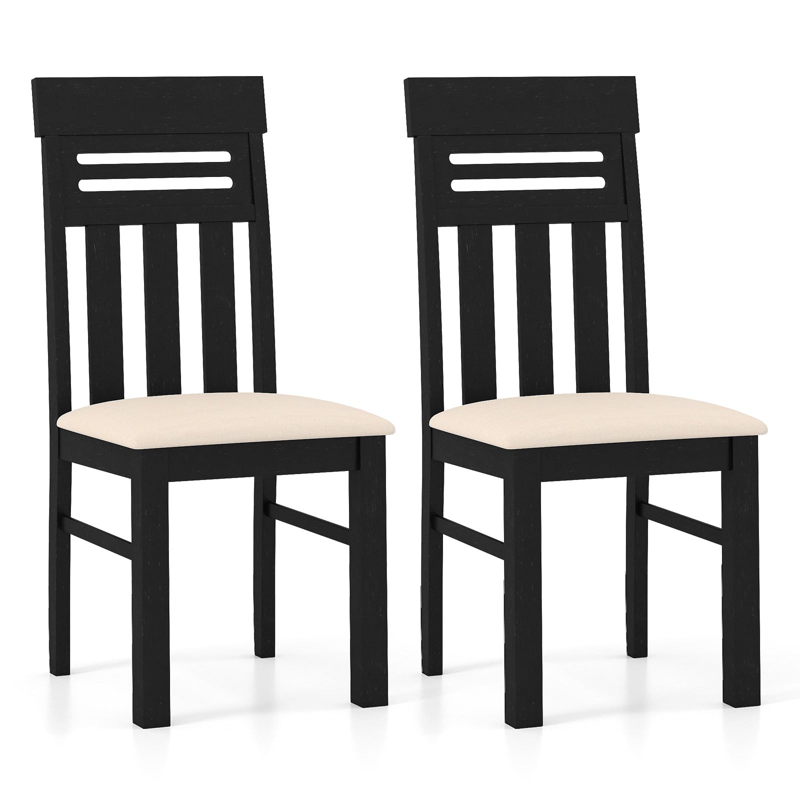 Dining Chairs High Back Dining Room Chairs Set of 2, Black Dining Chairs Black at Gallery Canada