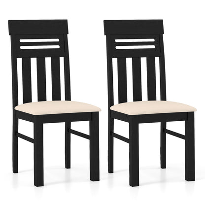 Dining Chairs High Back Dining Room Chairs Set of 2, Black Dining Chairs Black at Gallery Canada