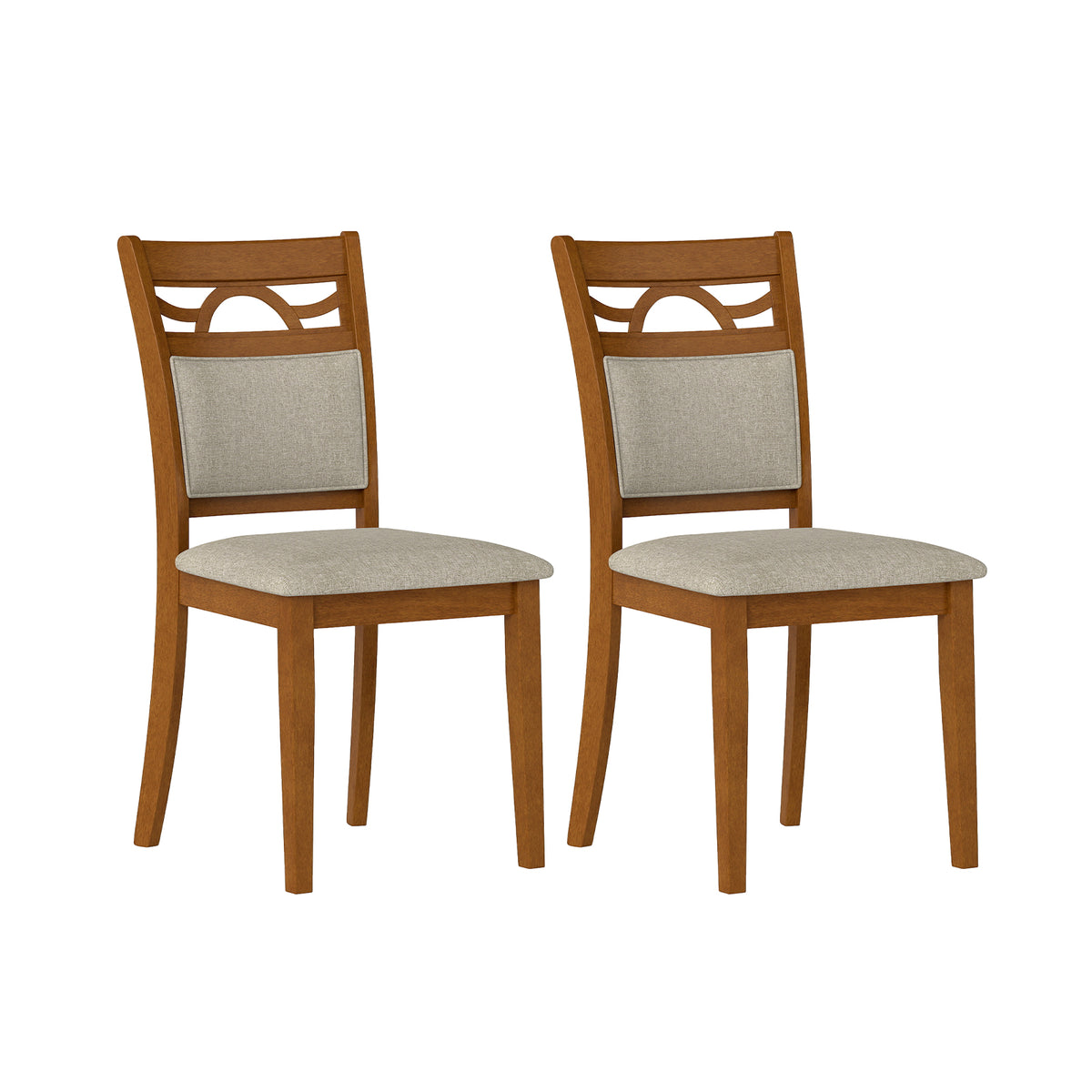 Set of 2 Dining Chairs, Rubber Wood Frame Dining Chairs at Gallery Canada