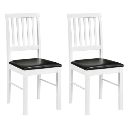 Modern Mid Century Dining Chairs Set Of 2, White Dining Chairs White at Gallery Canada
