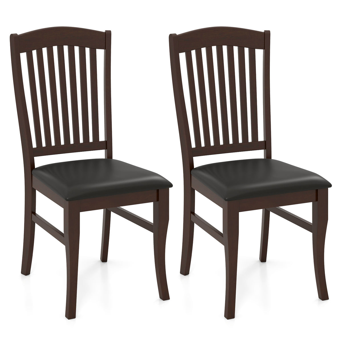 Dining Chairs Set Of 2, Kitchen Side Chairs, Mid-Century Armless Dining Chairs Coffee at Gallery Canada