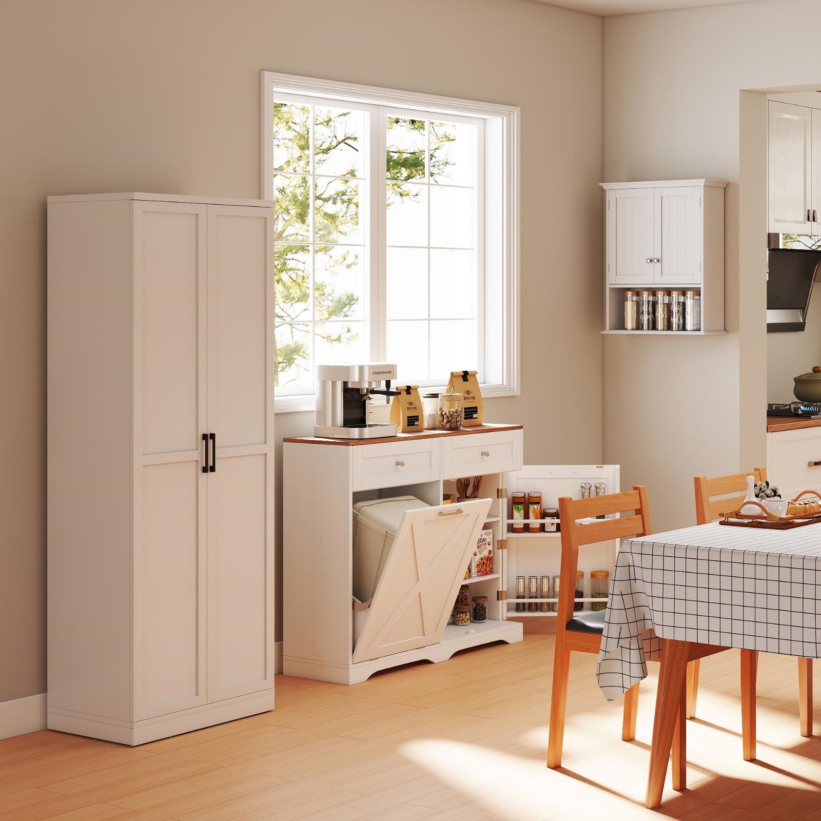Dining Room Set, Tall Storage Cabinet, Trash Can Cabinet, Wall Mount Organizer Sideboards Cabinets & Buffets at Gallery Canada