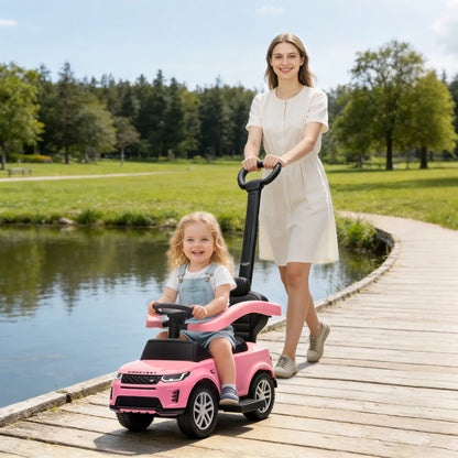 Land Rover Discovery 2-in-1 Ride On Push Car with Storage, Pink Push Cars for Toddlers at Gallery Canada
