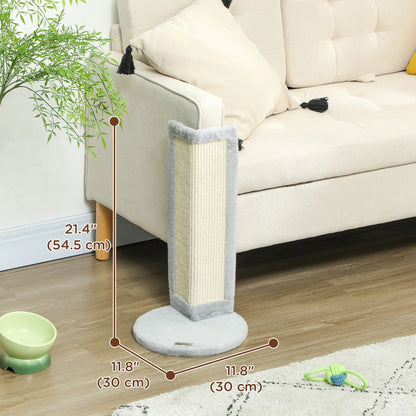 Cat Scratching Post for Indoor Kittens, 22"H, Sisal Pad, Stable Base Cat Posts at Gallery Canada