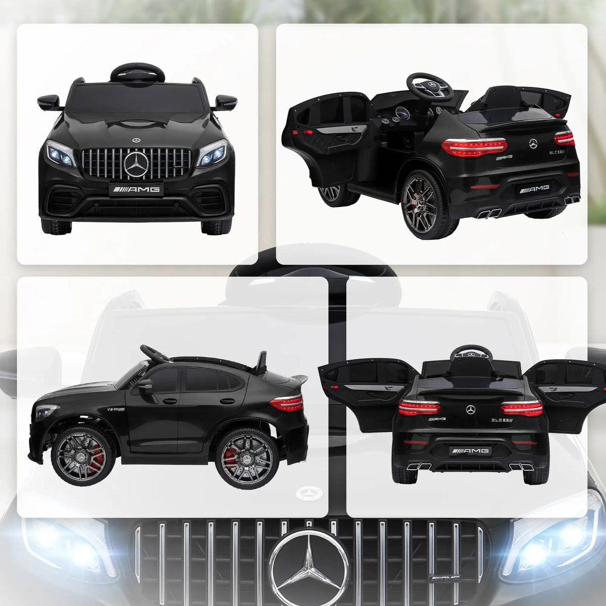 Kids Ride On Car 12V Electric, Remote Control, Suspension Wheel, Black Electric Toy Cars at Gallery Canada