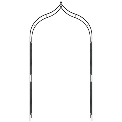 8.7FT Garden Arch Trellis, Outdoor Wedding Arbor, Scrollwork Design Garden Arches at Gallery Canada