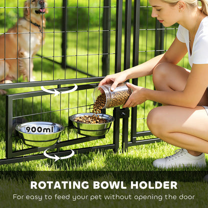 8' x 4' x 6' Outdoor Dog Kennel, Waterproof UV Resistant Cover, Green Dog Kennels at Gallery Canada
