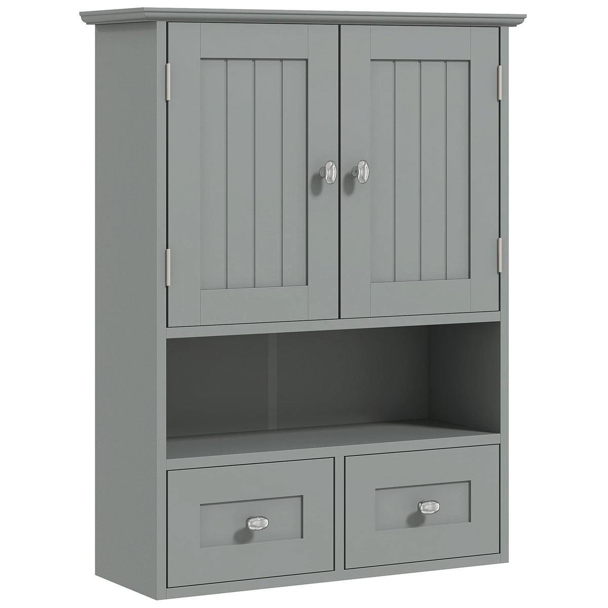Bathroom Wall Cabinet, Medicine Cabinet, Over Toilet Storage, Grey Wall Mounted Cabinets at Gallery Canada