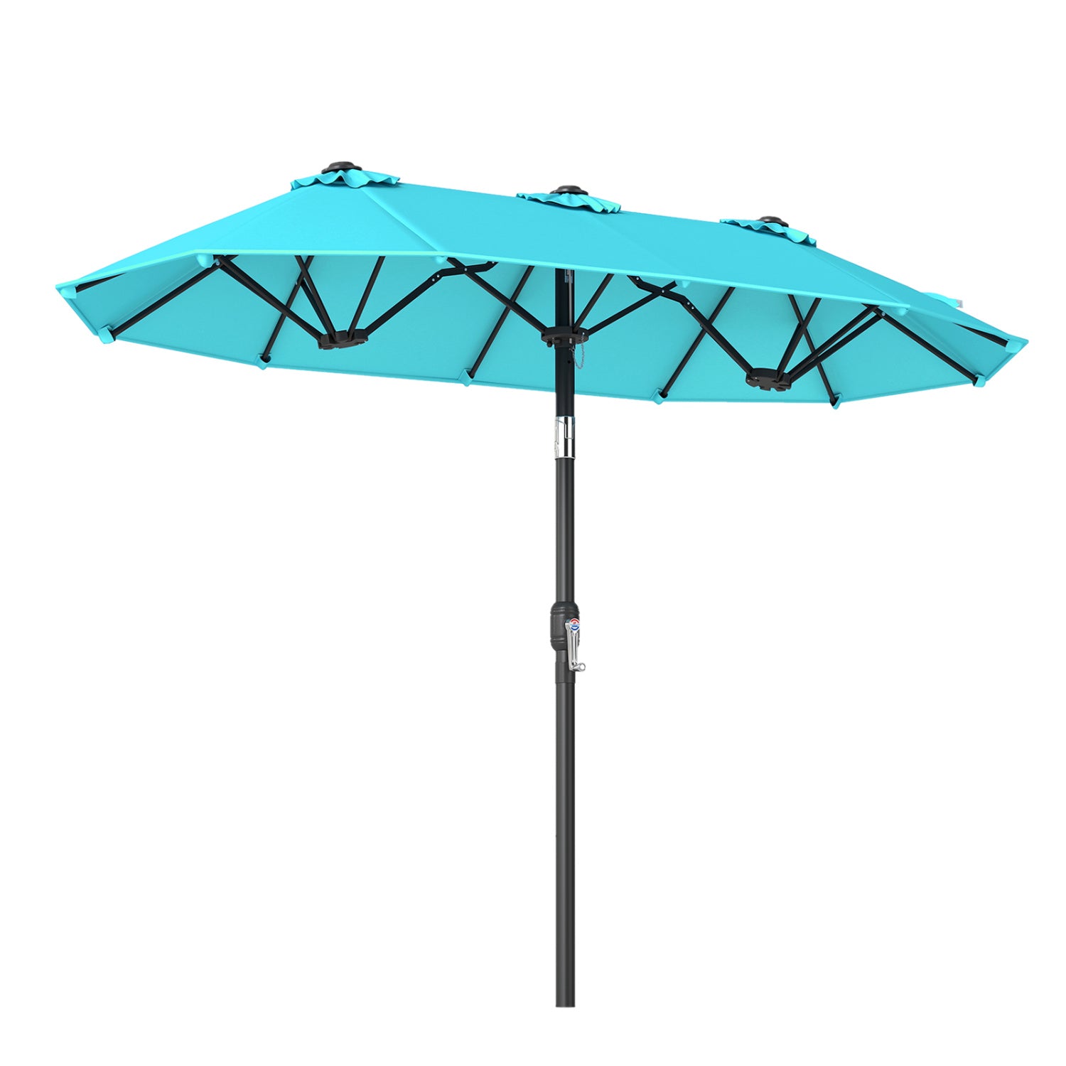 Double-Sided Patio Umbrella, Turquoise Outdoor Umbrellas Turquoise at Gallery Canada