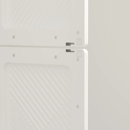 Portable Wardrobe, Foldable Plastic Closet, 8 Compartments, 2 Hanging Rods, White Clothing Storage at Gallery Canada