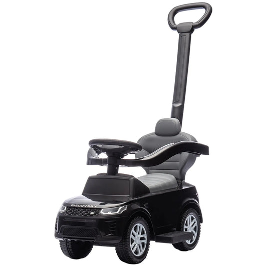 Land Rover Discovery 2-in-1 Ride On Push Car, Black Push Cars for Toddlers Black at Gallery Canada